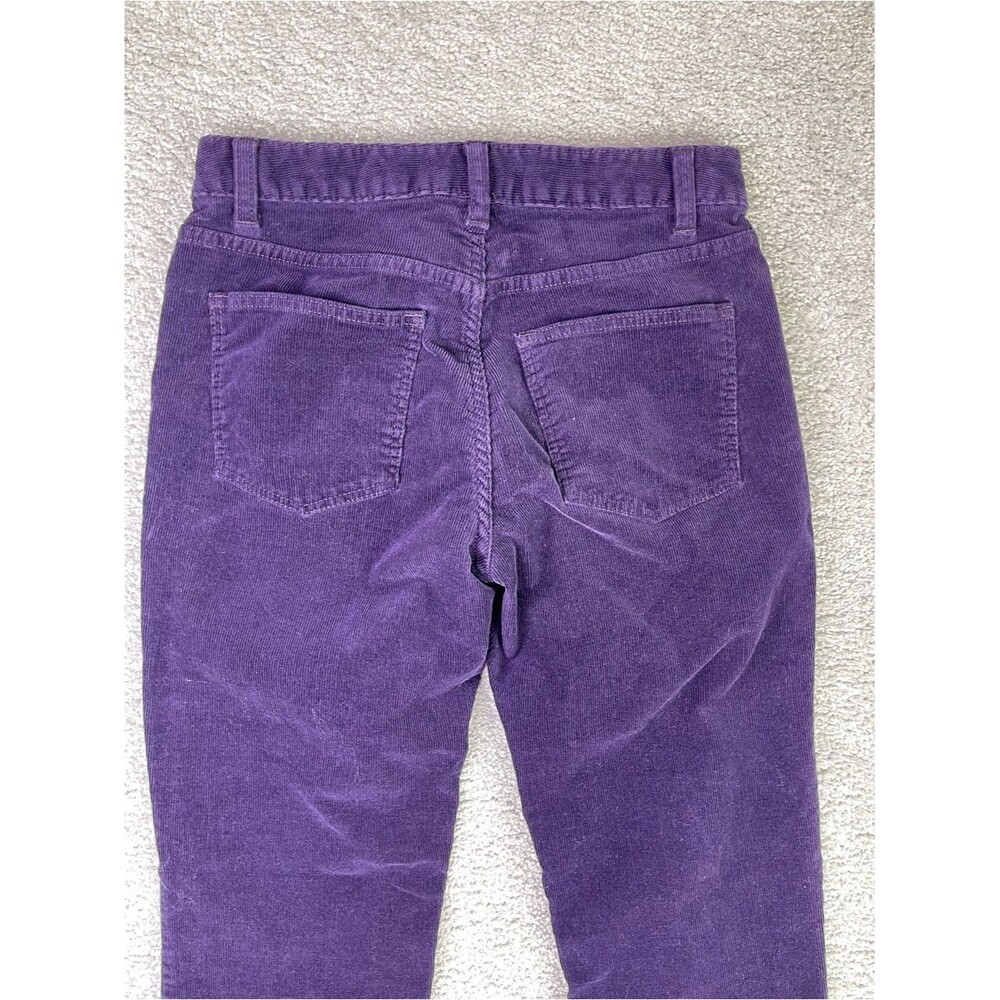 Talbots Heritage Corduroy Pants Women’s 2 Purple Straight Leg Mid-Rise Stretch - Picture 4 of 12